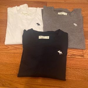 Girls Abercrombie Kids Set of 3 Long Sleeve Tee Shirts 11/12